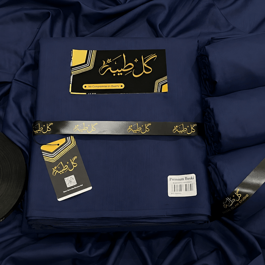 Premium Boski Navy Blue - Gul e Taiba