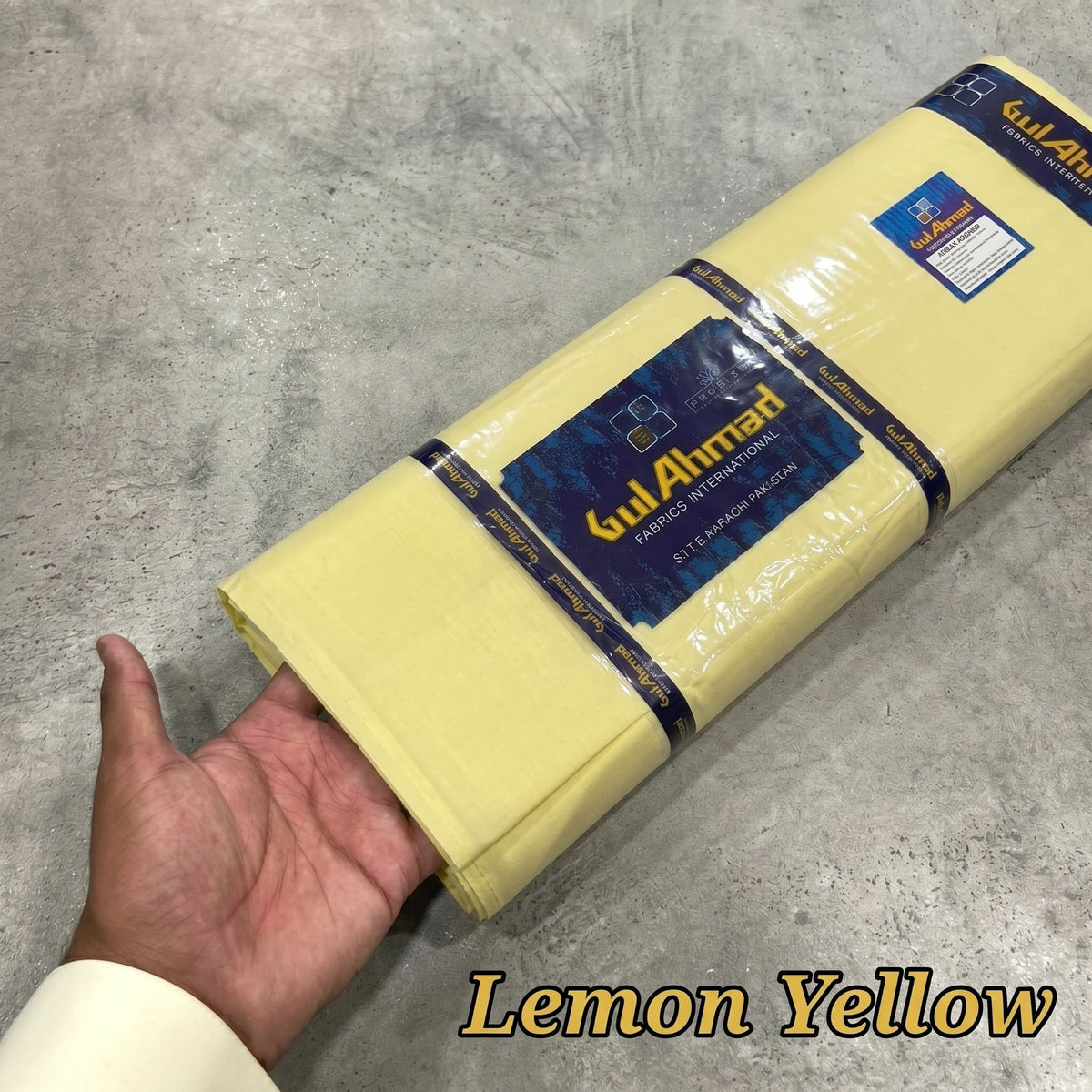 Premium Cotton – Lemon Yellow - Gul e Taiba