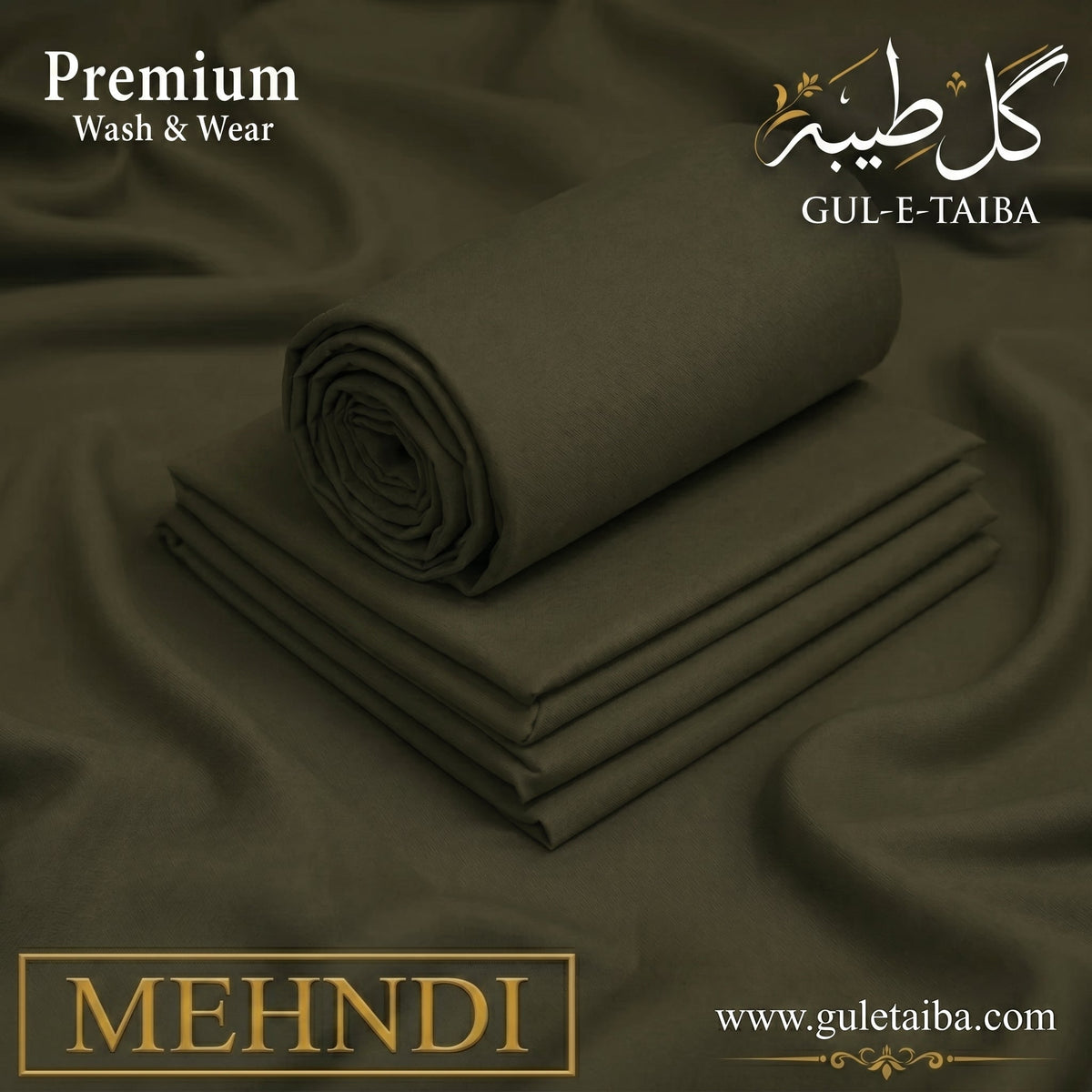 Premium Wash & Wear – Mehndi - Gul e Taiba